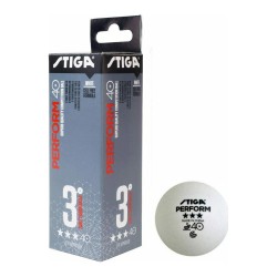 Ping Pong Perform 40+ balls 3pcs. Stiga, white
