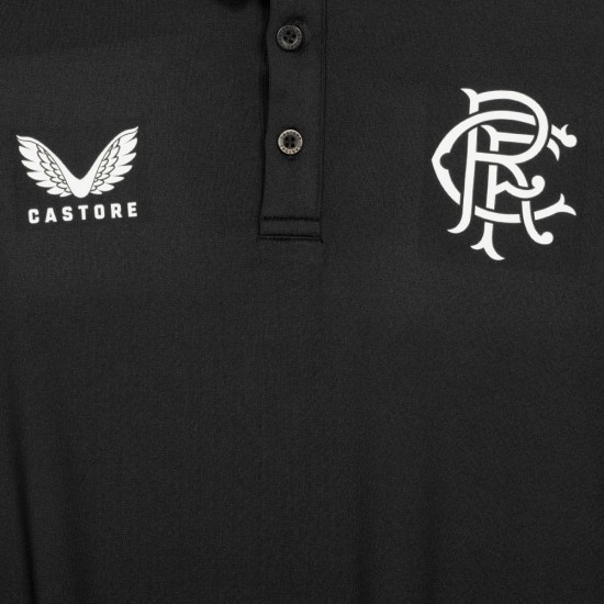 Ρέιντζερς CASTORE παιδικό polo, μαύρο