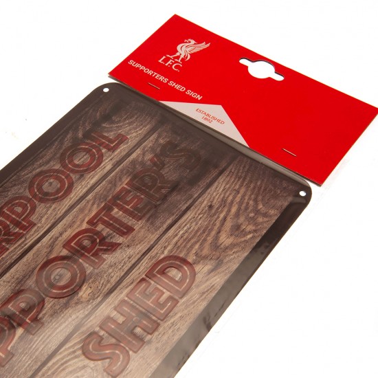 Διακοσμητική μεταλλική πινακίδα δωματίου Shed 40 x 18 εκ. Liverpool FC