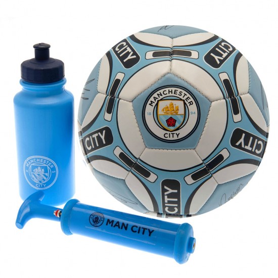Ποδοσφαιρικό σετ δώρου με υπογραφές Manchester City FC