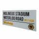 Πινακίδα δρόμου Wolverhampton Wanderers FC