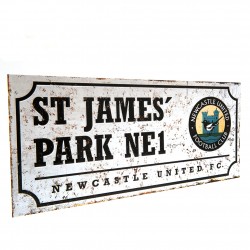Newcastle United FC Street Sign Retro