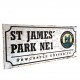 Newcastle United FC Street Sign Retro