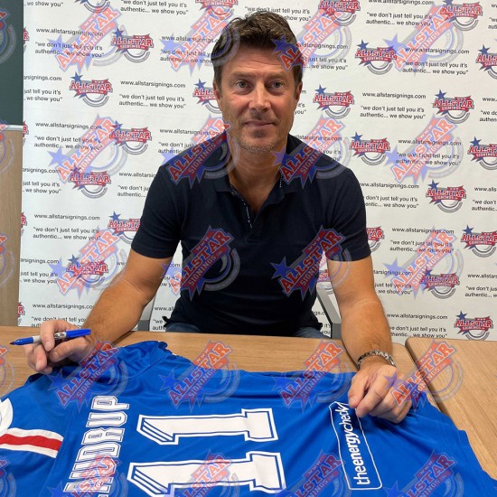 Rangers FC – Υπογεγραμμένη Φανέλα Brian Laudrup (Με Κάδρο)