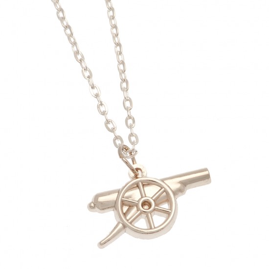 Arsenal FC Silver Plated Boxed Cannon Pendant