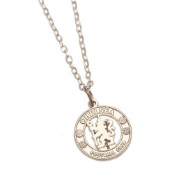 Chelsea FC Silver Plated Boxed Crest Pendant