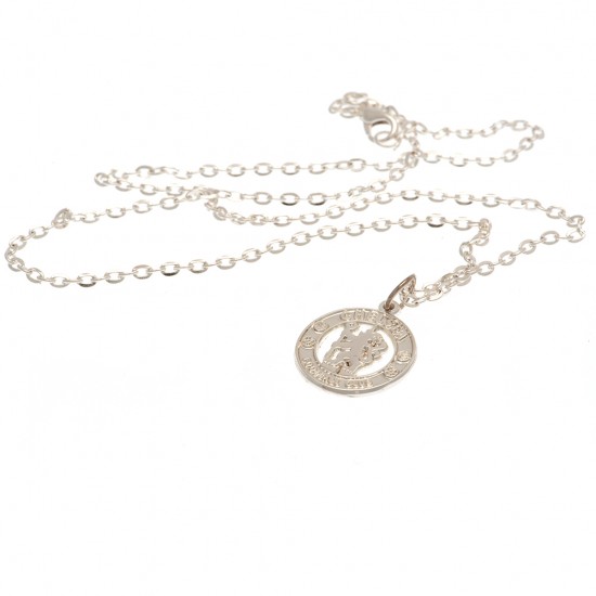 Chelsea FC Silver Plated Boxed Crest Pendant