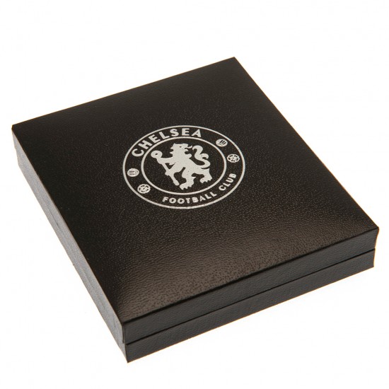 Chelsea FC Silver Plated Boxed Crest Pendant