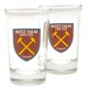 Ποτηράκια σφηνάκι West Ham United FC, σετ 2 τεμ.