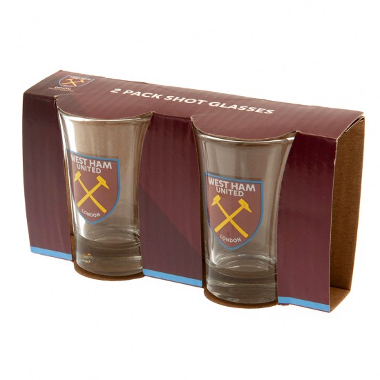 Ποτηράκια σφηνάκι West Ham United FC, σετ 2 τεμ.