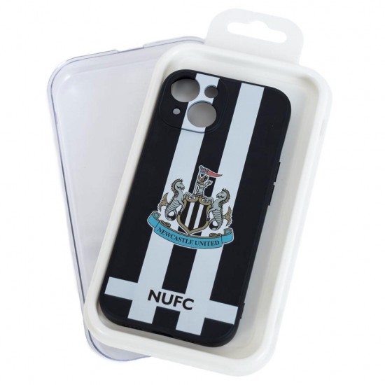Θήκη κινητού Newcastle United FC iPhone 14 ριγέ, σιλικόνης