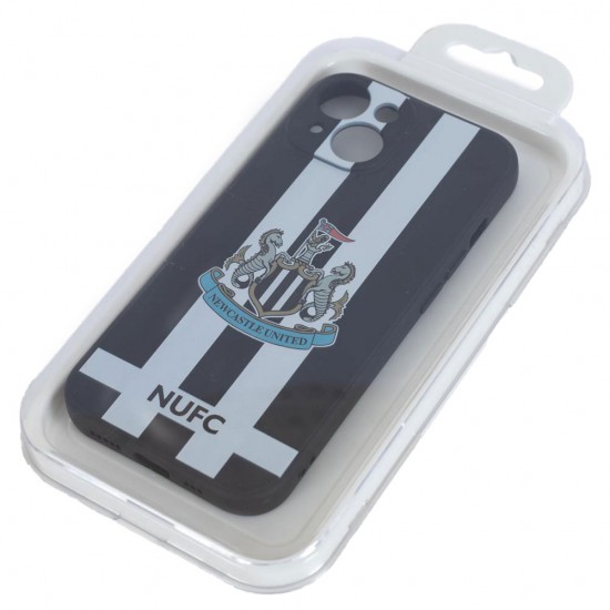Θήκη κινητού Newcastle United FC iPhone 14 ριγέ, σιλικόνης