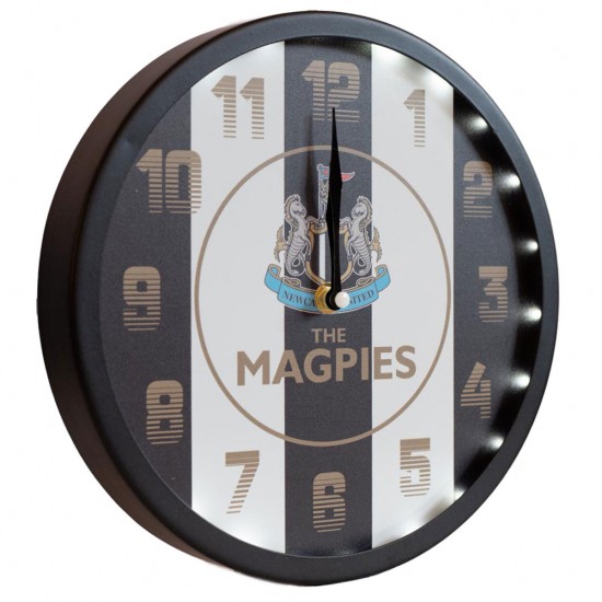 Ρολόι τοίχου LED Newcastle United FC Stripe