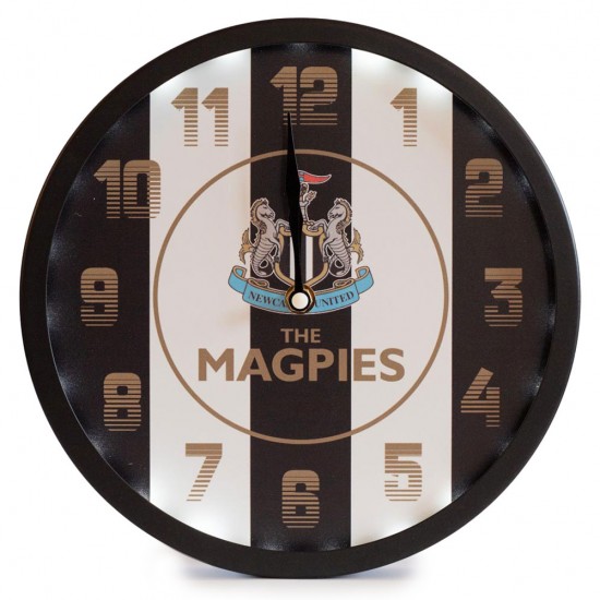 Ρολόι τοίχου LED Newcastle United FC Stripe