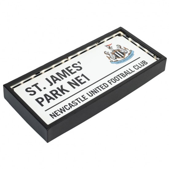 Μεταλλική φωτιζόμενη πινακίδα δρόμου LED Newcastle United FC