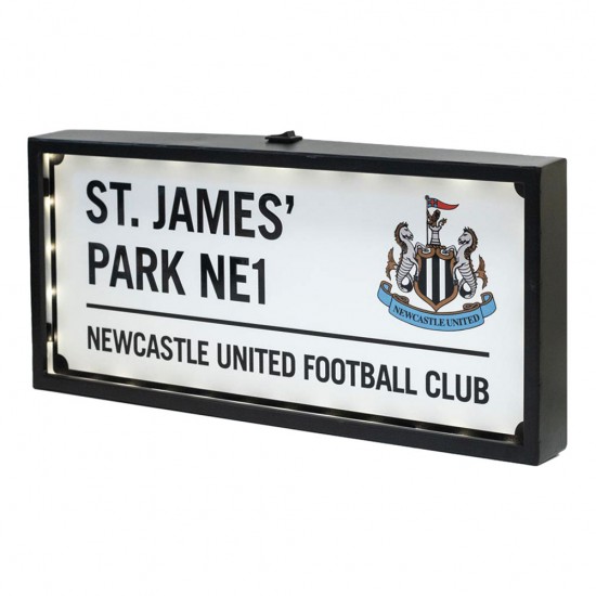 Μεταλλική φωτιζόμενη πινακίδα δρόμου LED Newcastle United FC