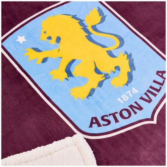 Κουβέρτα sherpa fleece Aston Villa FC