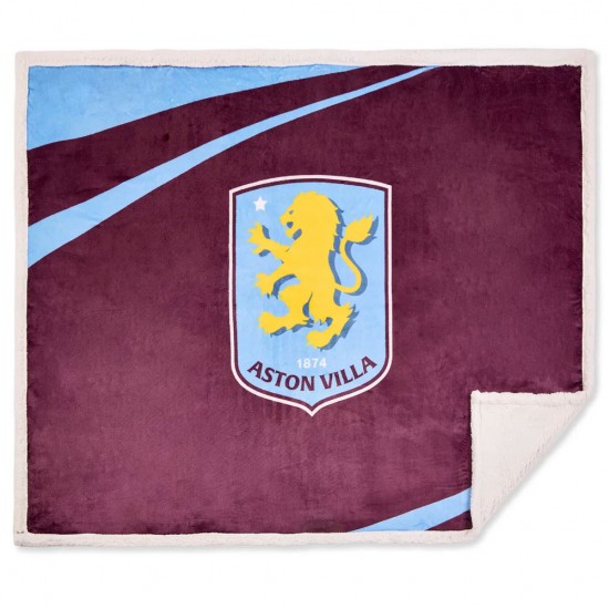 Κουβέρτα sherpa fleece Aston Villa FC