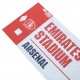Arsenal FC White Street Sign