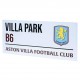 Πινακίδα δρόμου Aston Villa FC, λευκή