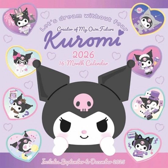 Kuromi Square Calendar 2026