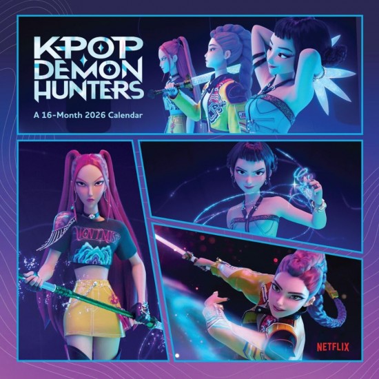 K-Pop Demon Hunters Square Calendar 2026