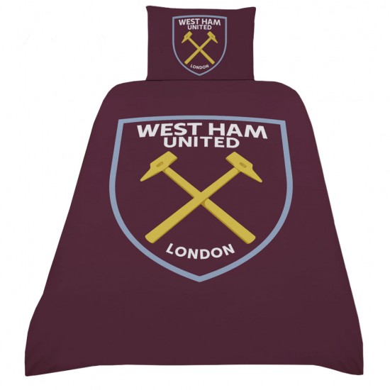 Σετ παπλωματοθήκης West Ham United FC Crest, μονό