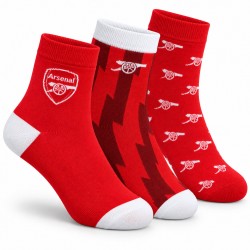 Arsenal FC 3pk Adults Fashion Socks 4-7