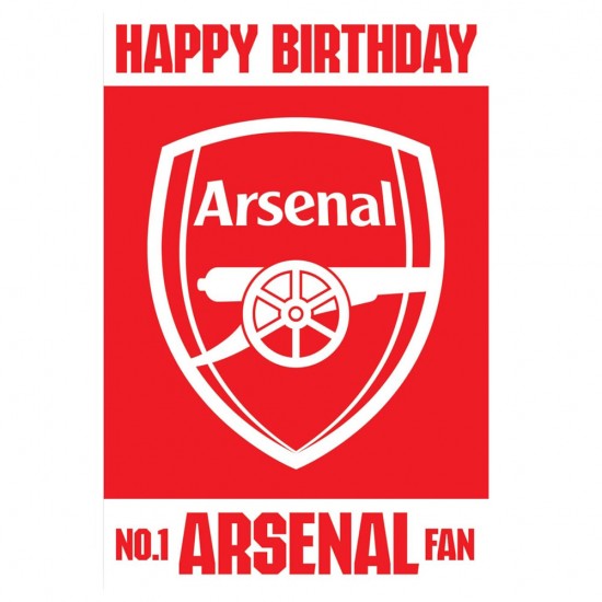 Arsenal FC 3D Lenticular Birthday Card