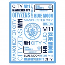 Manchester City FC Large Montage Sign