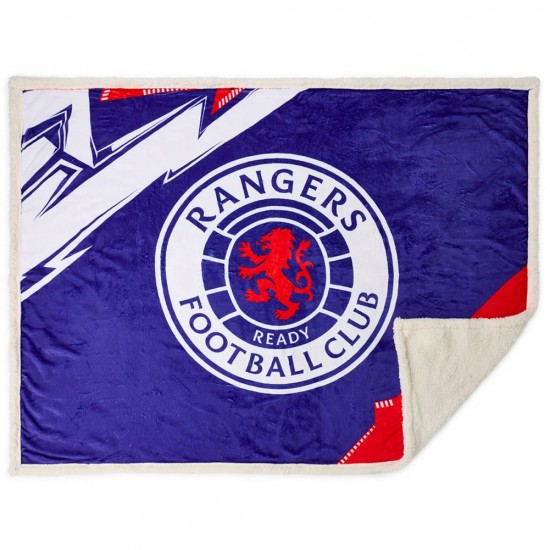 Κουβέρτα sherpa fleece Rangers FC Geo