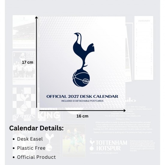 Επιτραπέζιο ημερολόγιο Tottenham Hotspur FC 2027