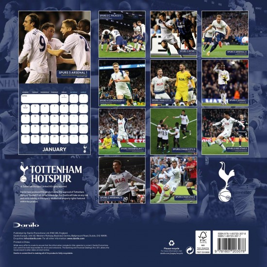 Ημερολόγιο τοίχου Tottenham Hotspur FC Legends 2027