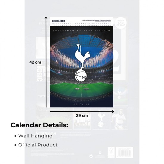Ημερολόγιο τοίχου Tottenham Hotspur FC Deluxe 2027