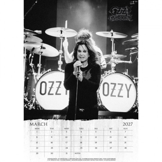 Ημερολόγιο τοίχου Ozzy Osbourne A3 2027