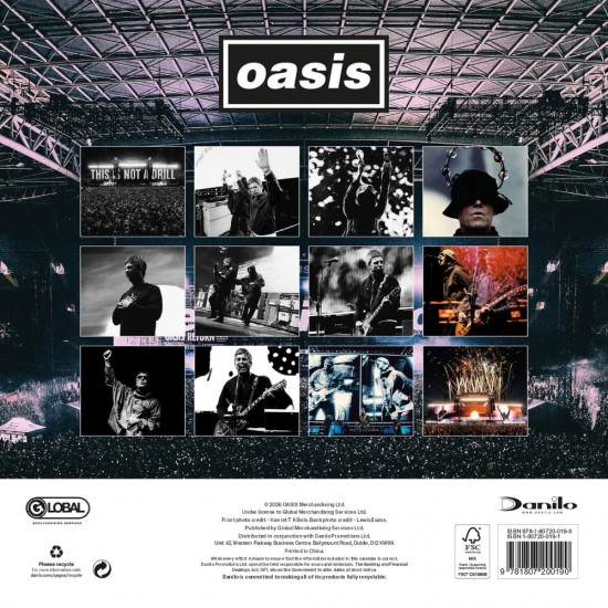 Ημερολόγιο τοίχου Oasis 2027