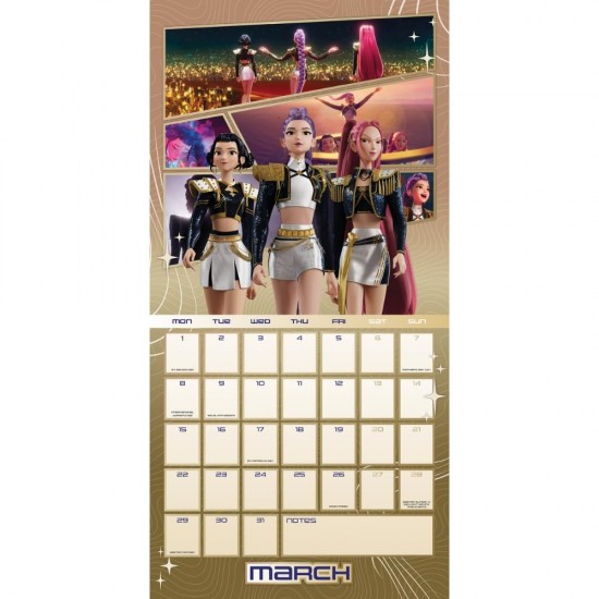 Ημερολόγιο τοίχου K-Pop Demon Hunters 2027