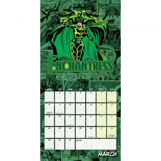 Ημερολόγιο τοίχου Marvel Comics 2027