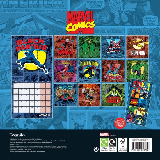 Ημερολόγιο τοίχου Marvel Comics 2027