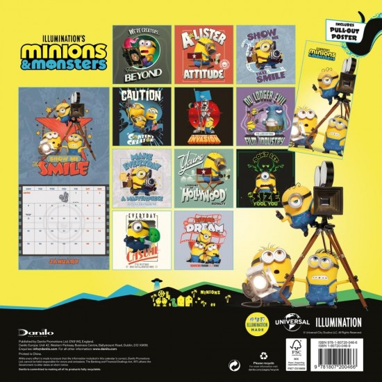 Ημερολόγιο τοίχου Minions 3 2027