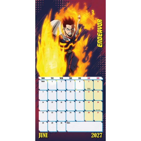 Ημερολόγιο τοίχου My Hero Academia 2027