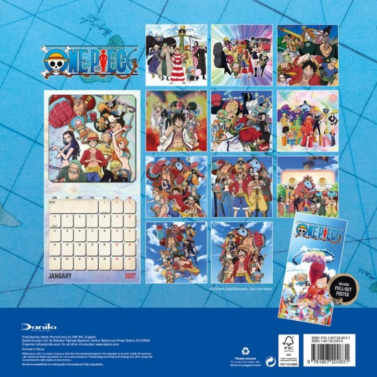 Ημερολόγιο τοίχου One Piece 2027