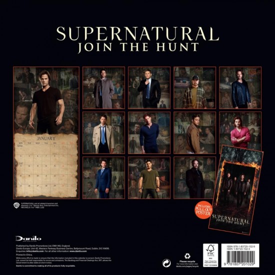 Ημερολόγιο τοίχου Supernatural 2027