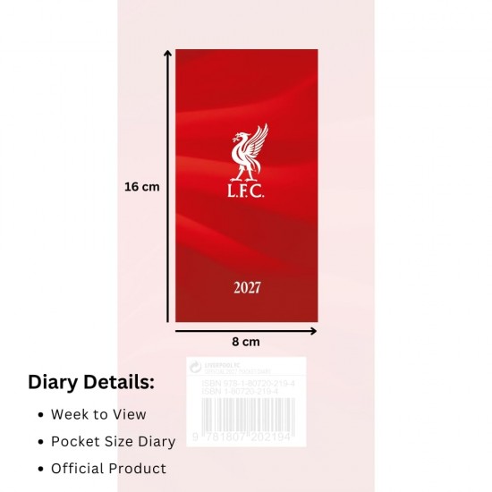 Liverpool FC Slim Diary 2027