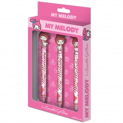 Στυλό gel που σβήνουν My Melody, σετ 3 τεμ.