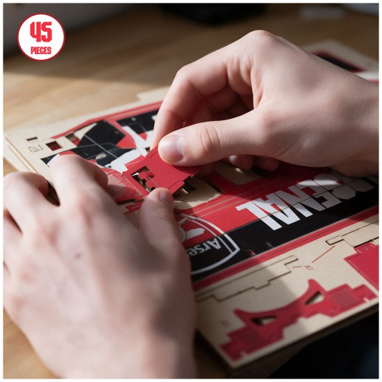 Arsenal FC 3D Wooden Team Bus Puzzle