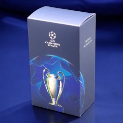 UEFA Champions League τρισδιάστατη μινιατούρα τροπαίου σε ξύλινη βάση Τσέλσι (70mm)