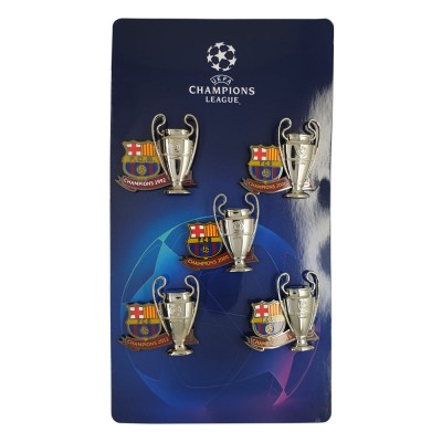 UEFA Champions League σετ 5 καρφίτσες Μπαρτσελόνα νικήτρια