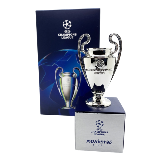 UEFA Champions League ''Munich 2025 Final'' τρισδιάστατη μινιατούρα τροπαίου σε βάση (70mm)