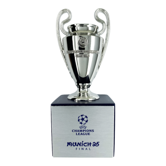 UEFA Champions League ''Munich 2025 Final'' τρισδιάστατη μινιατούρα τροπαίου σε βάση (70mm)